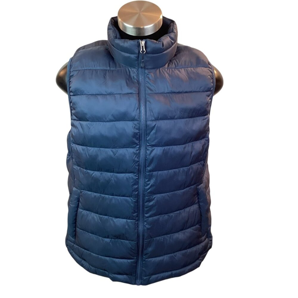 32 Degrees Puffer Vest Mens XL Nylon & Polyester Blue